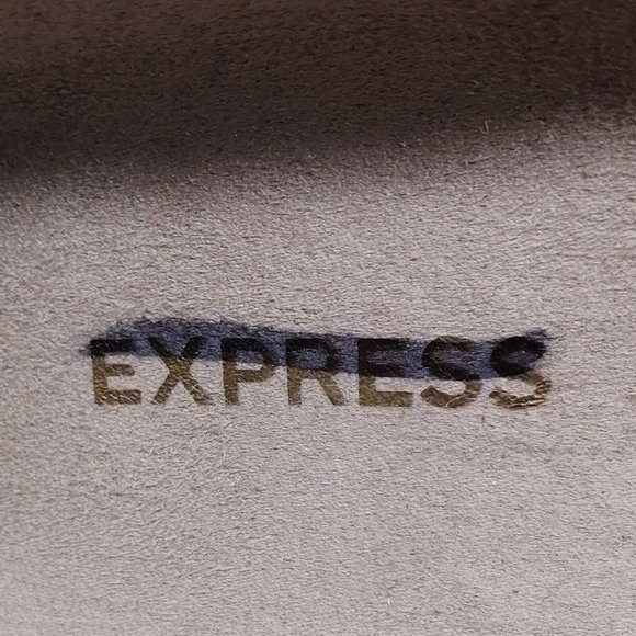 Express Womens Slide Sandal Black Cream Stripe Knot Molded Footbed‎ Flat 10 - Picture 8 of 9